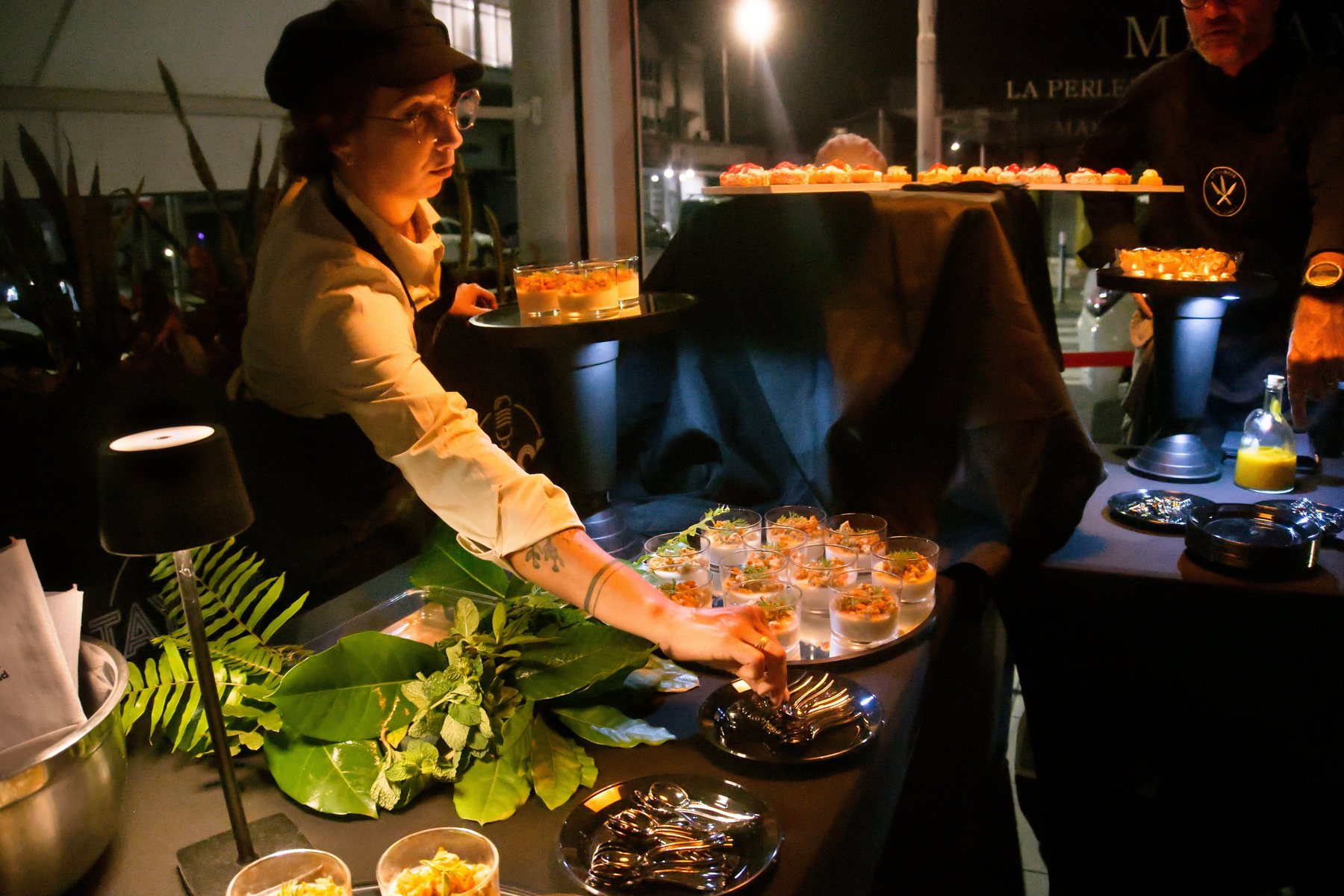 La mise en place des verrines